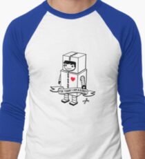 For today I am a robot Men's Baseball ¾ T-Shirt