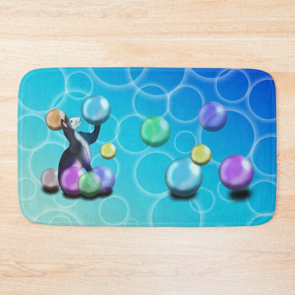 Artikelvorschau, Black Siamese cat with transparent globes Blue entworfen und verkauft von CuisineCat.