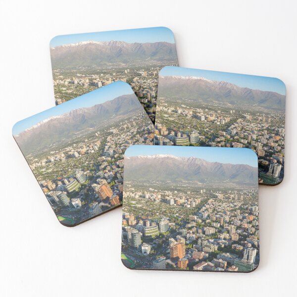 Item preview, City of Santiago del chile Roof top drone view designed and sold by Marinuzzi.