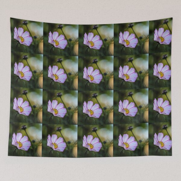 Item preview, White Cosmos with soft pink edging. designed and sold by John Ray.
