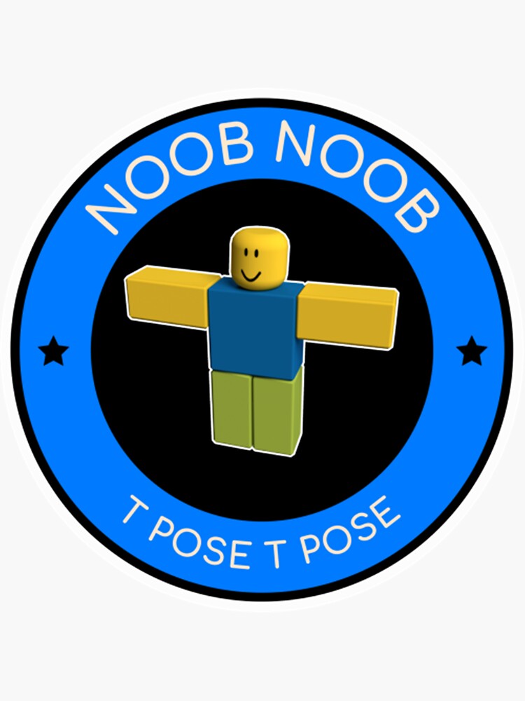 Roblox T Pose Noob Dank Meme Roblox Sticker By Ludivinedupont Redbubble Hot Sex Picture 