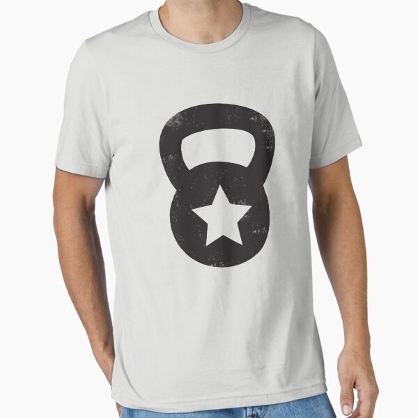 Item preview, Black Grungy Kettlebell With A Star designed and sold by gyenayme.