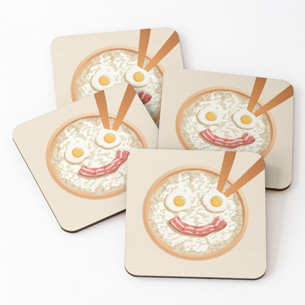 Item preview, Smiley Face Congee Breakfast Porridge with Eggs and Bacon designed and sold by CrystalCrush.