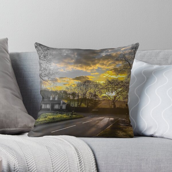 Sunrise Walk Throw Pillow