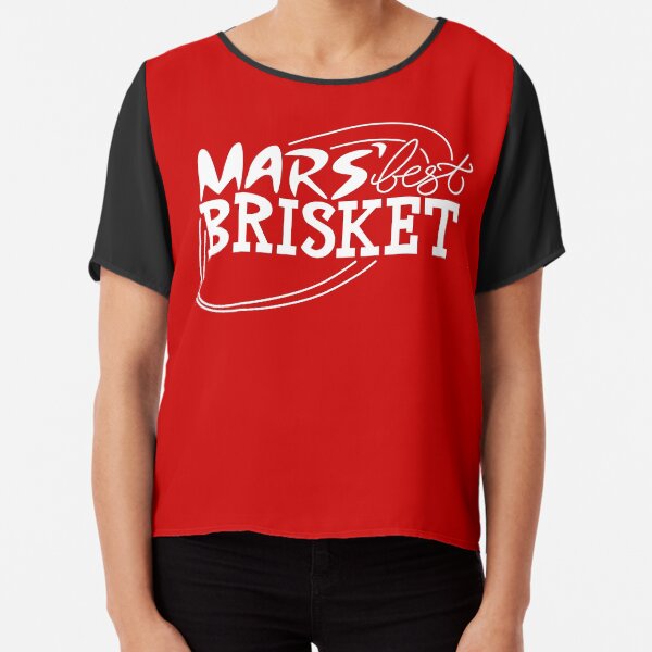 Mars' Best Brisket Official Crew Member (White) Chiffon Top