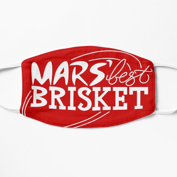 Mars' Best Brisket Official Crew Member (White) Flat Mask