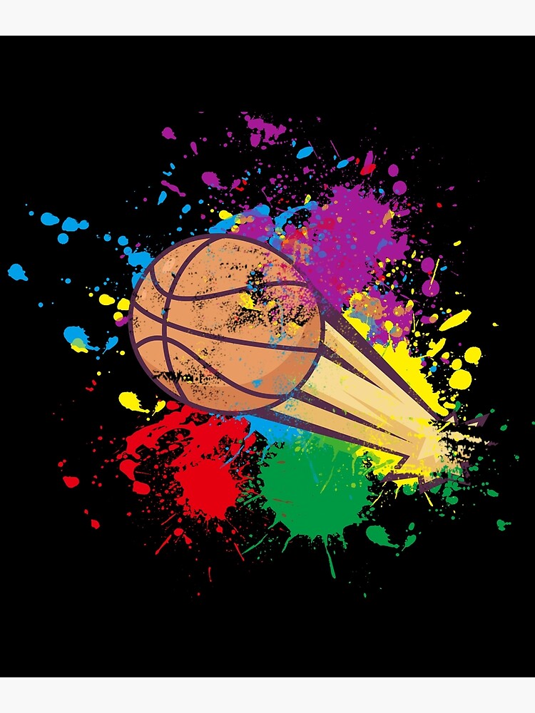 Basketball - Colour Splash Poster, Affiche | All poster chez Europosters