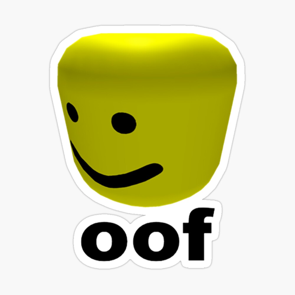 Roblox Oof Roblox Poster By Ludivinedupont Redbubble - roblox oof greeting card
