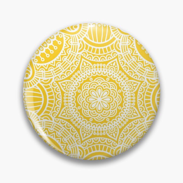 Item preview, Yellow Ethnic Mandala Pattern designed and sold by Vic Torys ☆.