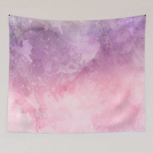 Item preview, Pink  Purple Watercolor Texture Art Print designed and sold by Vic Torys ☆.