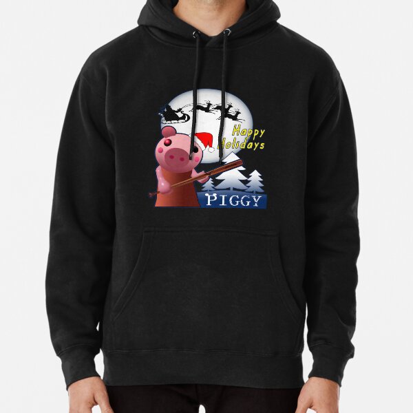 Mr P Piggy Roblox Christmas Pullover Hoodie By Freedomcrew Redbubble - roblox christmas jacket