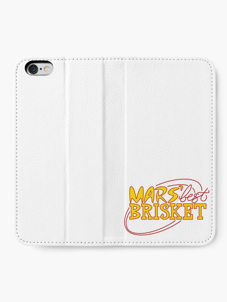 Alternate view of Mars' Best Brisket Official Crew Member (Yellow) iPhone Wallet