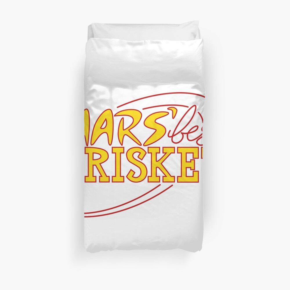 Mars' Best Brisket Official Crew Member (Yellow) Duvet Cover
