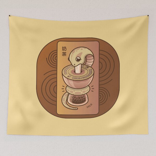Item preview, Boba Constrictor - Milk / 奶茶 designed and sold by HunterLongley.