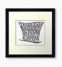 Mad as a Hatter Framed Print