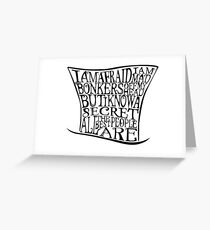 Mad as a Hatter Greeting Card