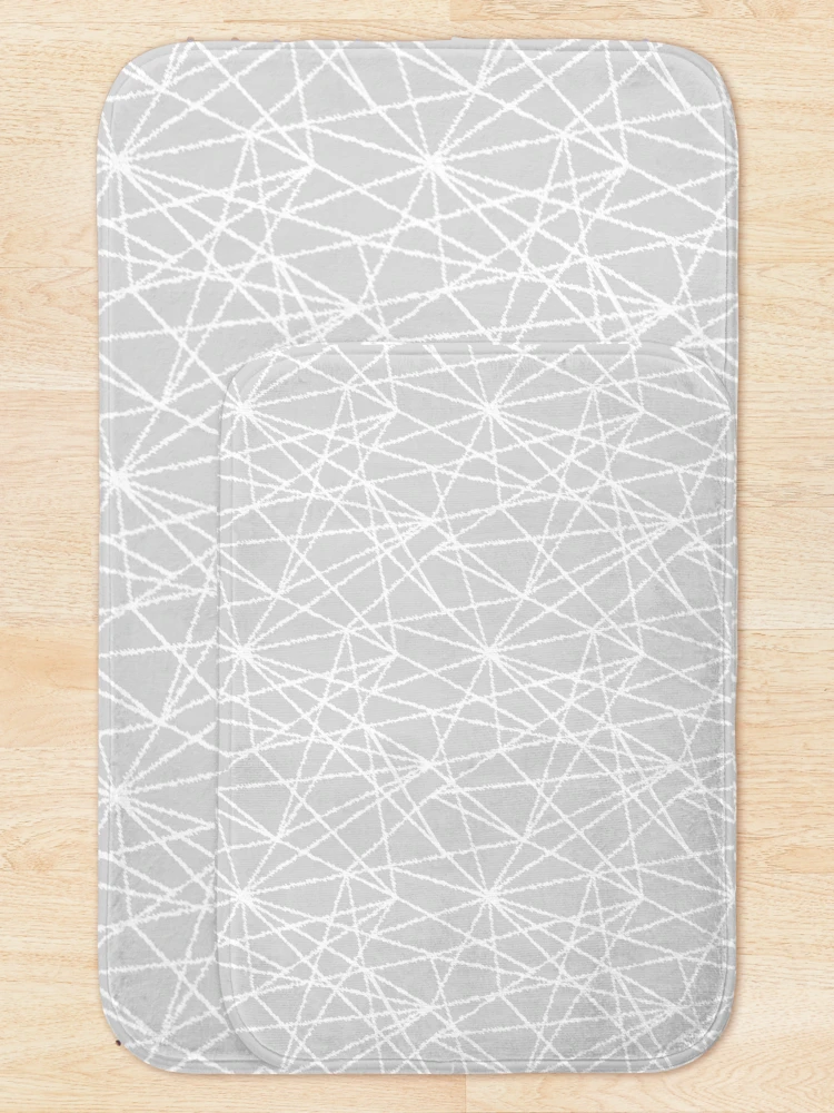 Thumbnail 5 of 6, Bath Mat, scribbled lines  designed and sold by Roshah.