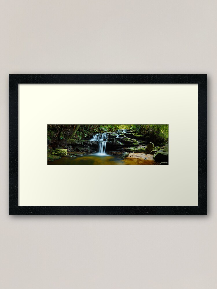 Thumbnail 1 of 7, Framed Art Print, Leura Cascades, Blue Mountains, New South Wales, Australia designed and sold by Chockstone.