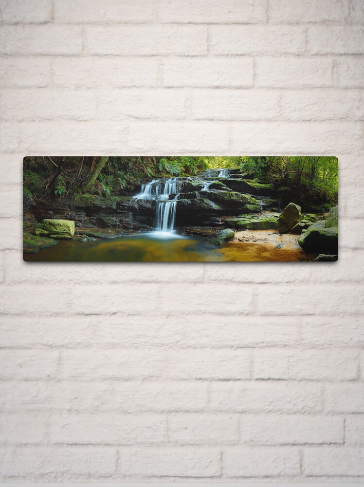 Thumbnail 2 of 4, Metal Print, Leura Cascades, Blue Mountains, New South Wales, Australia designed and sold by Chockstone.