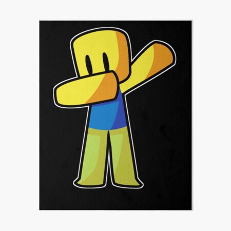 Roblox Dabbing Dab Hand Drawn Gaming Noob Gift For Art Board Print By Ludivinedupont Redbubble - roblox dab animation