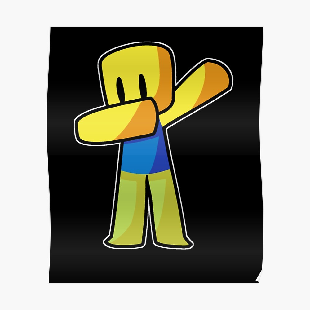 Roblox Dabbing Dab Hand Drawn Gaming Noob Gift For Mask By Ludivinedupont Redbubble - rifle noob roblox