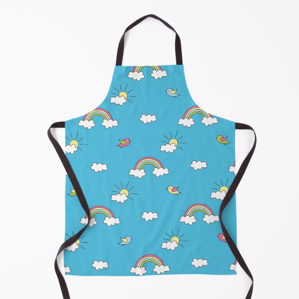 Artikelvorschau, niedliche Wolken Regenbogenvogelmuster entworfen und verkauft von Funny-Vintage.