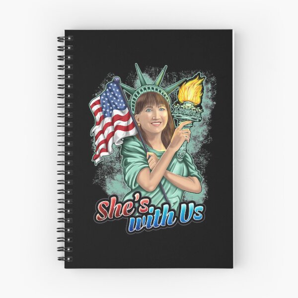 Item preview, She's With Us Lady Liberty Illustration Green Splash designed and sold by NoveltyMerch.