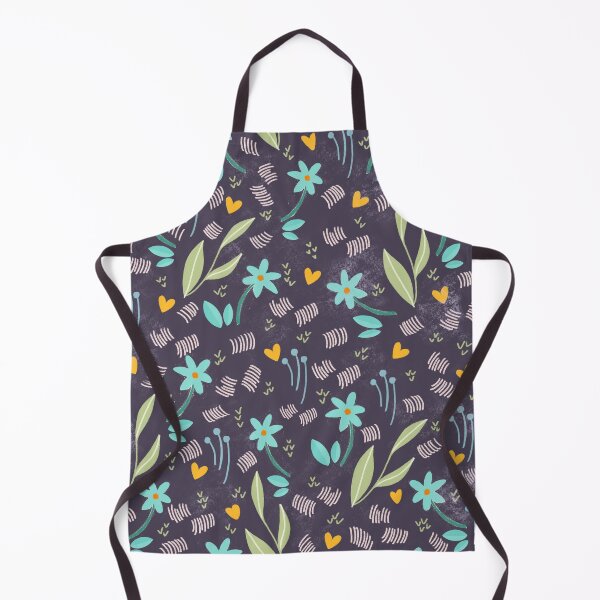 Item preview, Blue flowers in the garden - brown background designed and sold by Valeria Frustaci.