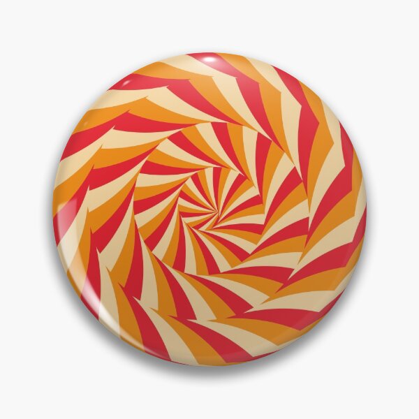 Item preview, Spiral Circles Pattern Red Orange designed and sold by leomooncreates.