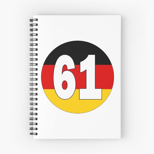 Item preview, Number 61 with Germany flag on the background designed and sold by AllShirts21.