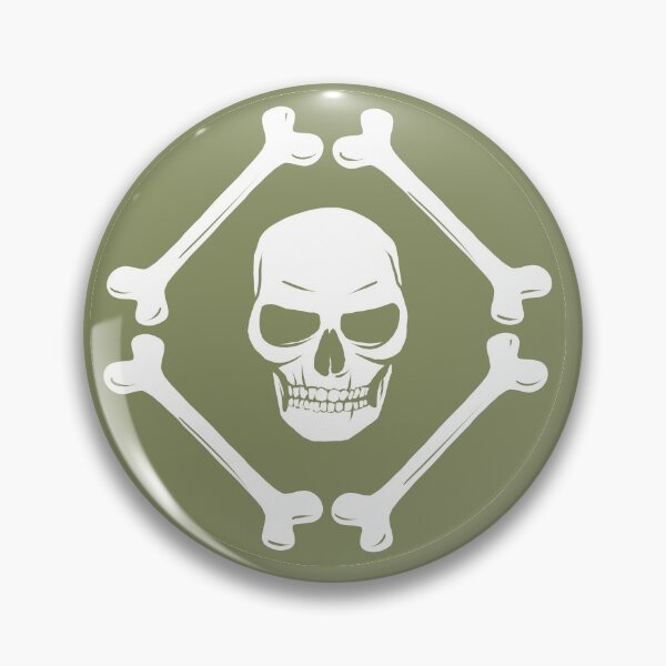 Item preview, Skull and bones pattern white - moss green designed and sold by Maria  Singh.