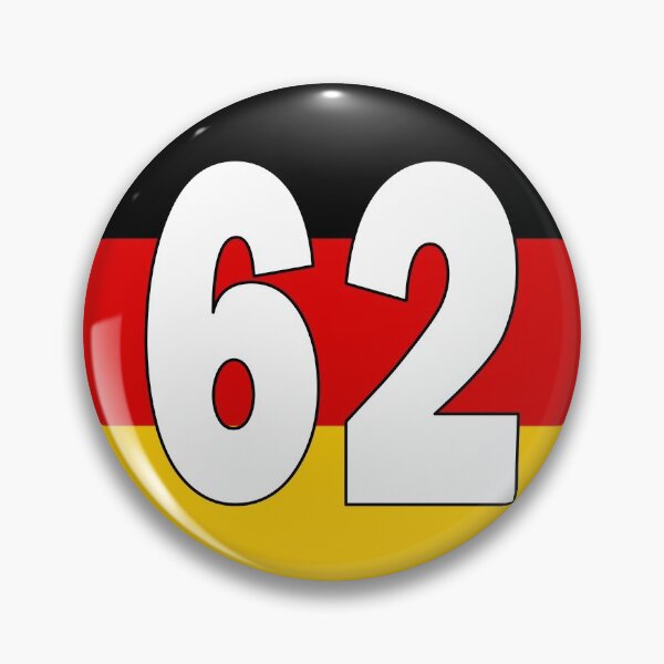 Item preview, Number 62 with Germany flag on the background designed and sold by AllShirts21.
