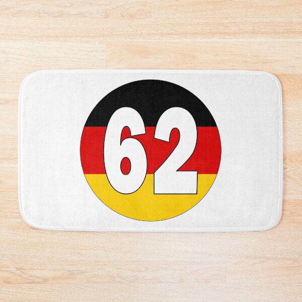 Item preview, Number 62 with Germany flag on the background designed and sold by AllShirts21.