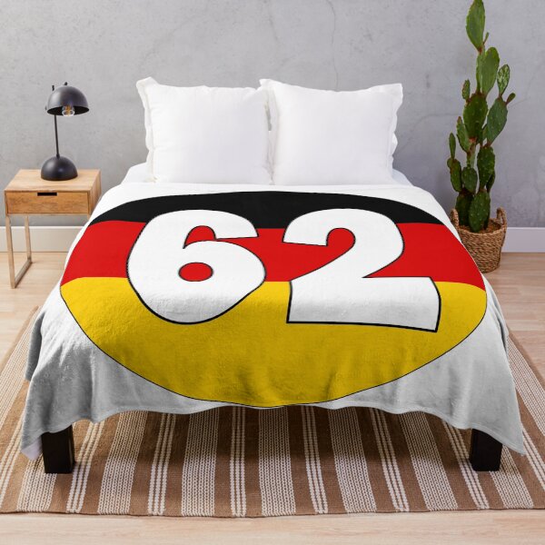 Item preview, Number 62 with Germany flag on the background designed and sold by AllShirts21.