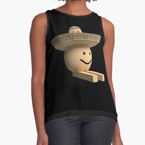 Dabbing Roblox Noob Dab Roblox Sleeveless Top By Elkevandecastee Redbubble - cowboy shirt roblox