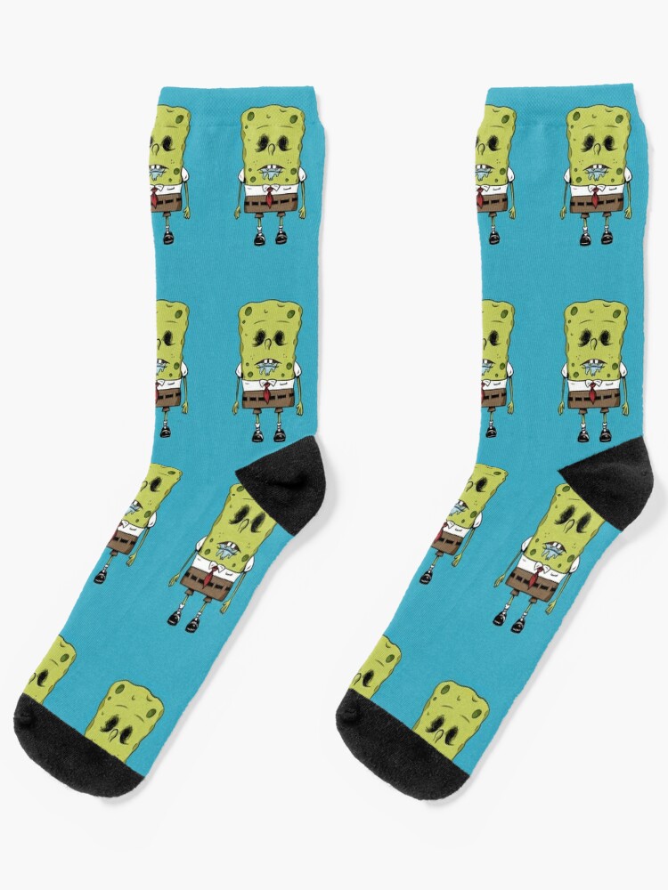 Spongebob Big Face Mens & Womens Unisex Cartoon Crew Socks