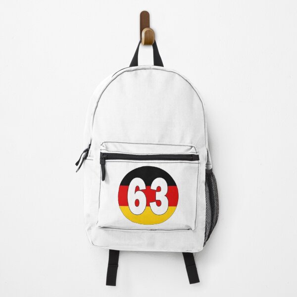 Item preview, Number 63 with Germany flag on the background designed and sold by AllShirts21.
