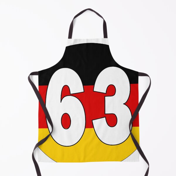 Item preview, Number 63 with Germany flag on the background designed and sold by AllShirts21.