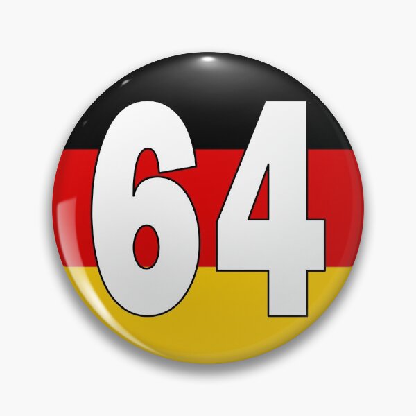 Item preview, Number 64 with Germany flag on the background designed and sold by AllShirts21.