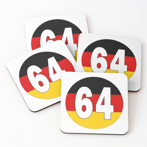 Item preview, Number 64 with Germany flag on the background designed and sold by AllShirts21.
