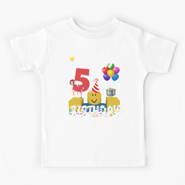 Roblox Noob Birthday Boy It S My 7th Birthday Fun Kids T Shirt By Ludivinedupont Redbubble - roblox boy outfits budget truck