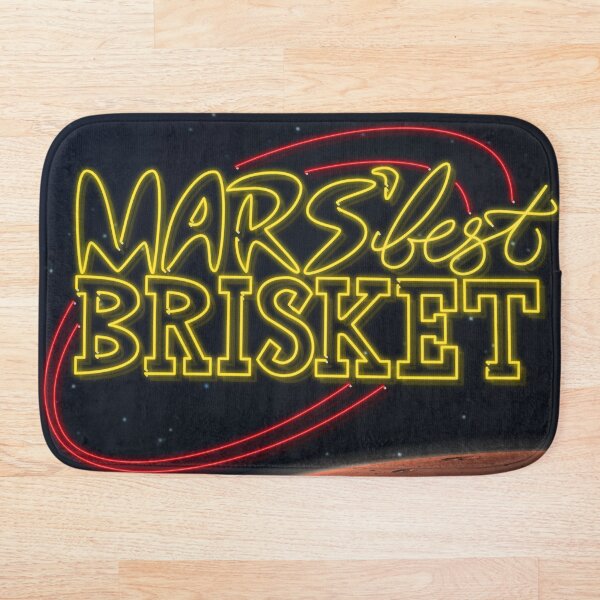 Mars' Best Brisket Show Art Bath Mat