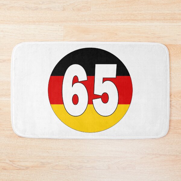 Item preview, Number 65 with Germany flag on the background designed and sold by AllShirts21.