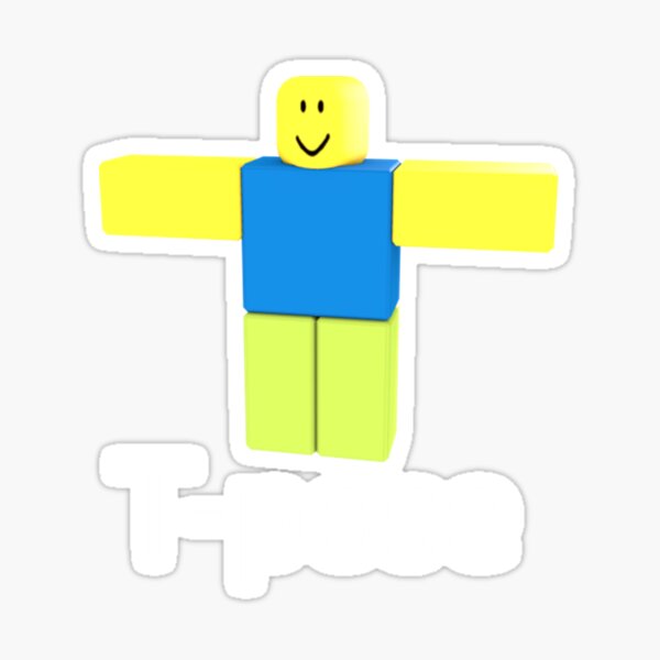 Pegatinas Roblox Noob Redbubble - pegatinas del noob roblox redbubble