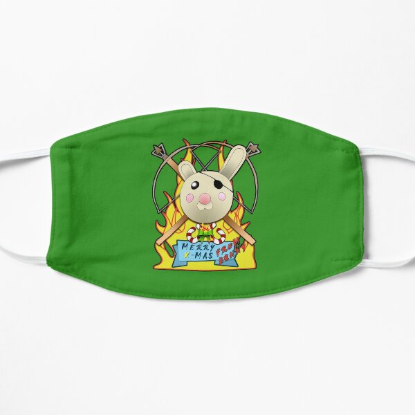 Piggy Roblox Elf Bunny And Piggy Gamer Happy Holiday Gift Mask By Freedomcrew Redbubble - roblox piggy bunny mask