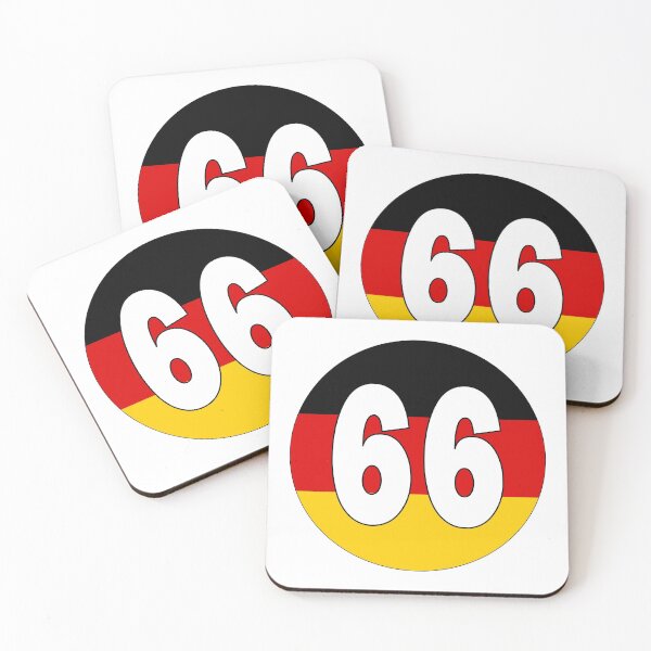Item preview, Number 66 with Germany flag on the background designed and sold by AllShirts21.