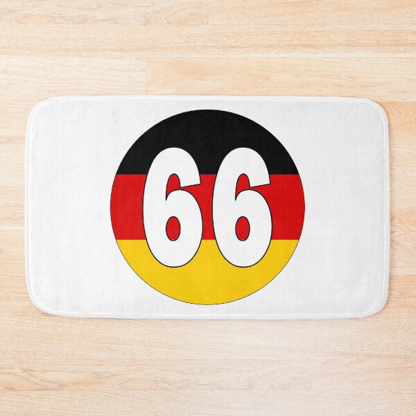 Item preview, Number 66 with Germany flag on the background designed and sold by AllShirts21.