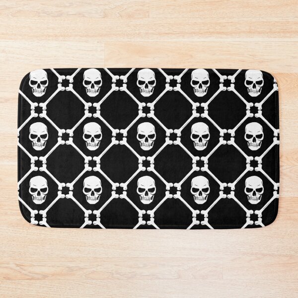 Item preview, Skull and bones pattern black and white designed and sold by Maria  Singh.