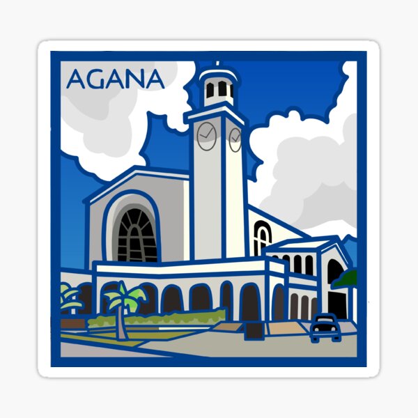 Catedral de Agana Guam Pegatina