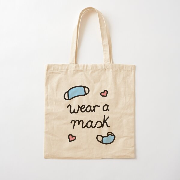 Wear a mask Cotton Tote Bag